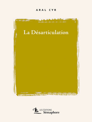 cover image of La désarticulation